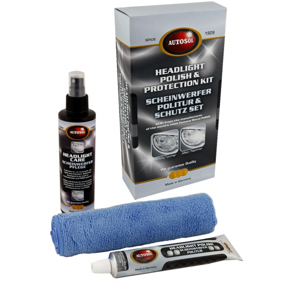 AUTOSOL Far-Stop & Sinyal Lambası Yenileme Parlatma ve Koruma Seti